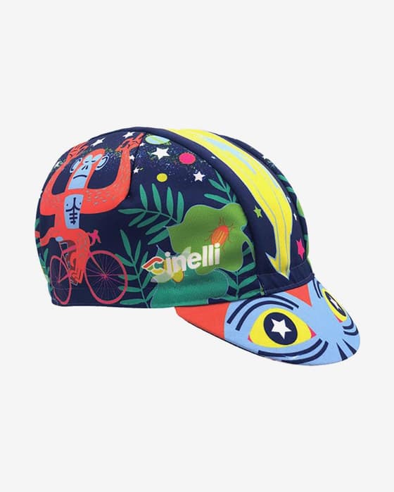 Gorra Cinelli Lida Ziruffo Jungle Zen azul multicolor