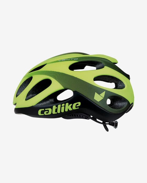 Casco Catlike Vento verde fluor mate negro