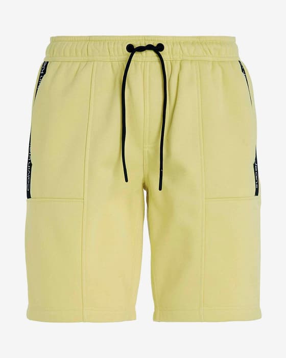 Pantalón corto Calvin Klein Jeans Logo Tape amarillo negro