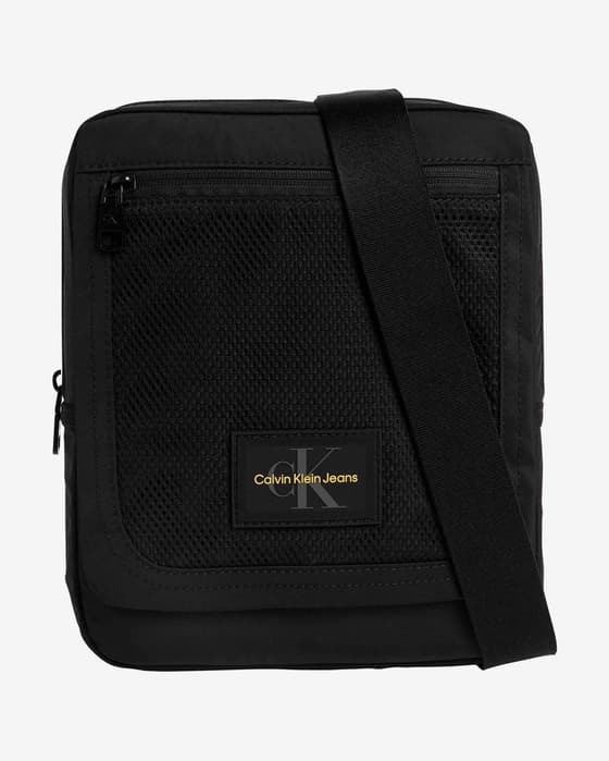 Bandolera Calvin Klein Jeans Sport Essentials Flap negro amarillo
