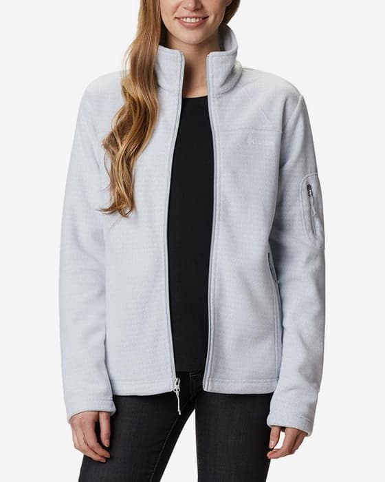 Chaqueta Columbia Fast Trek Printed blanco grisáceo mujer