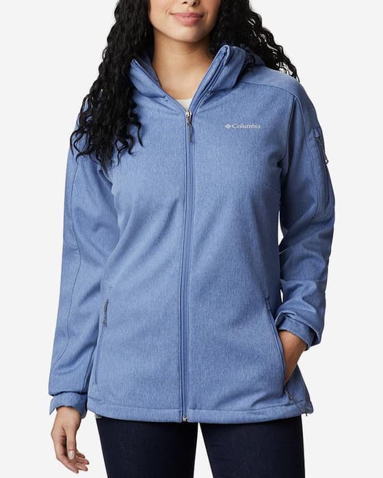 Chaqueta fina Columbia Cascade Ridge Softshell azul mujer