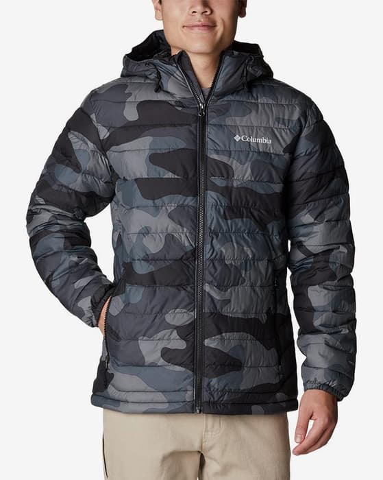 Giacca Columbia Powder Lite nero grigio