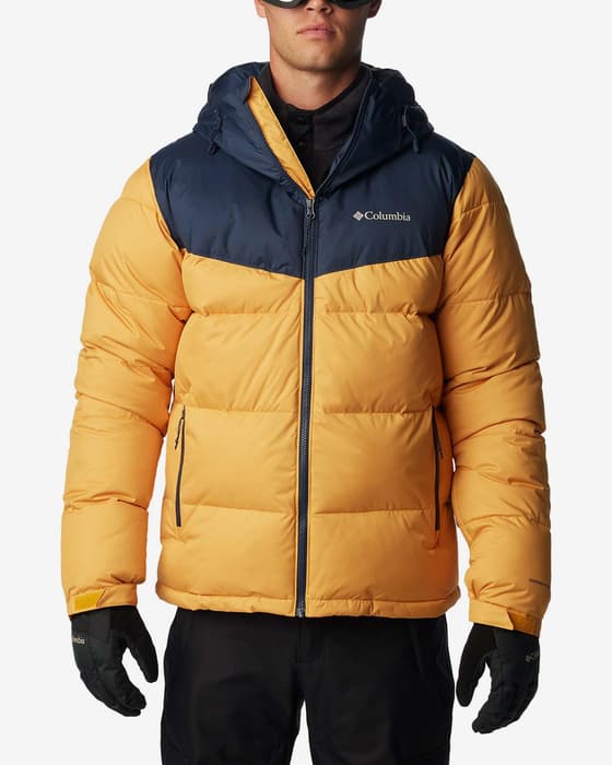 Veste à capuche Columbia Iceline Ridge jaune miel