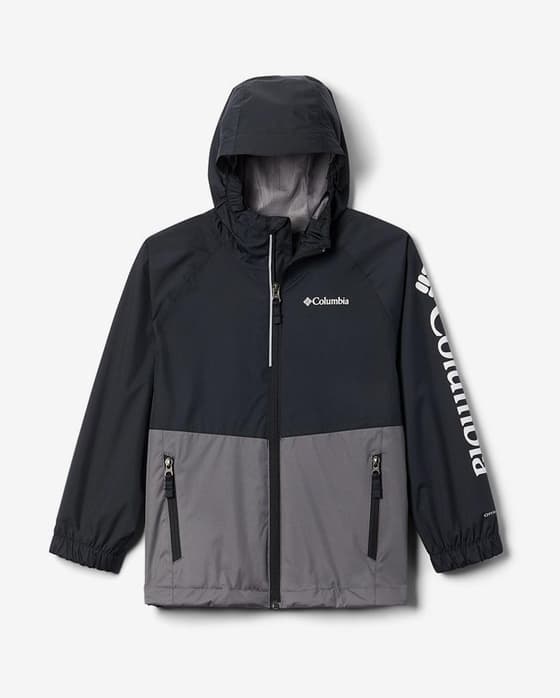 Chaqueta Columbia Dalby Springs gris oscuro negro infantil
