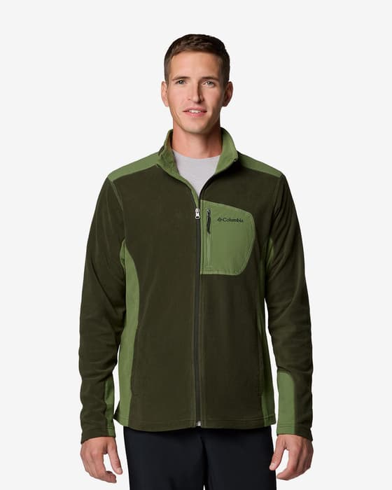 Forro polar Columbia Klamath Range Full Zip verde oscuro bosque
