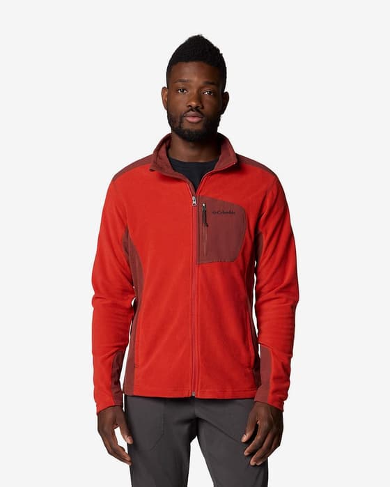 Forro polar Columbia Klamath Range Full Zip rojo intenso