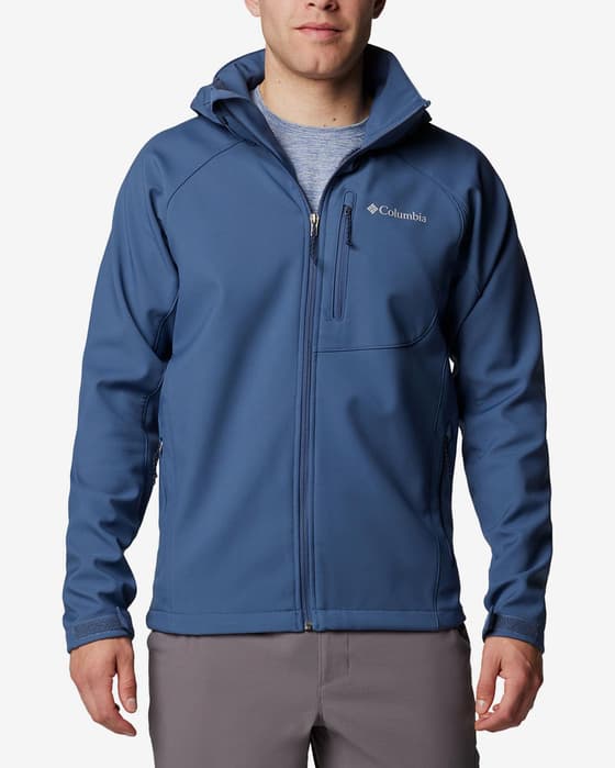Chaqueta con capucha Columbia Cascade Ridge III Softshell azul