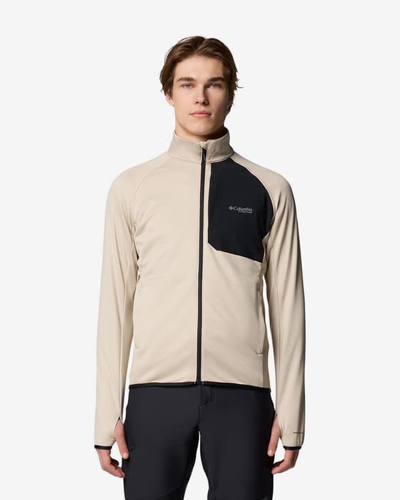 Forro polar Columbia Triple Canyon Grid Fleece Full Zip II beige negro