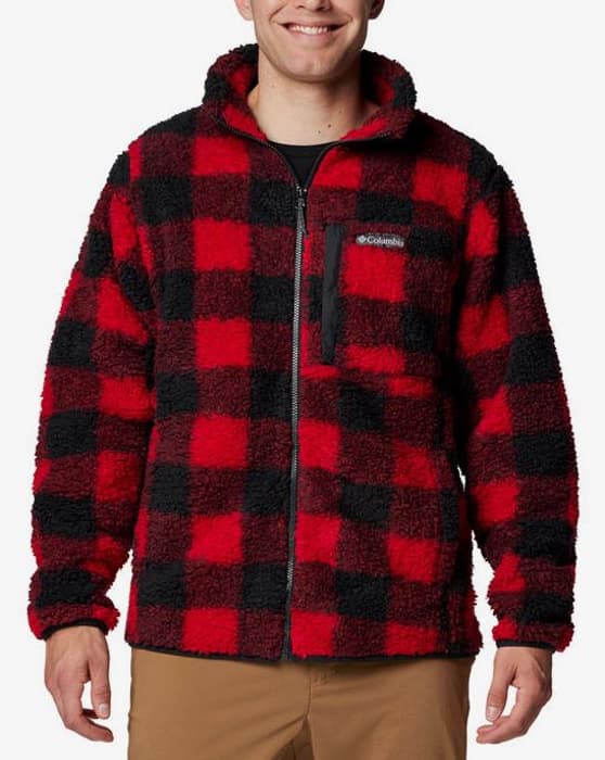 Forro polar Columbia Winter Pass Printed Fleece II rojo