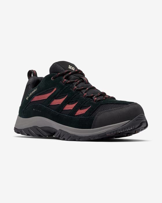 Zapatillas Columbia Crestwood Waterproof negro rojo