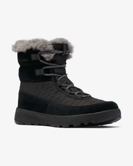 Botas Columbia Slopeside Peak Luxe negro gris oscuro mujer