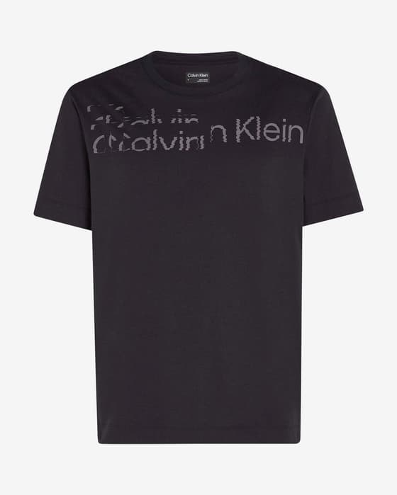 Camiseta Calvin Klein Graphic Regular manga corta negro gris