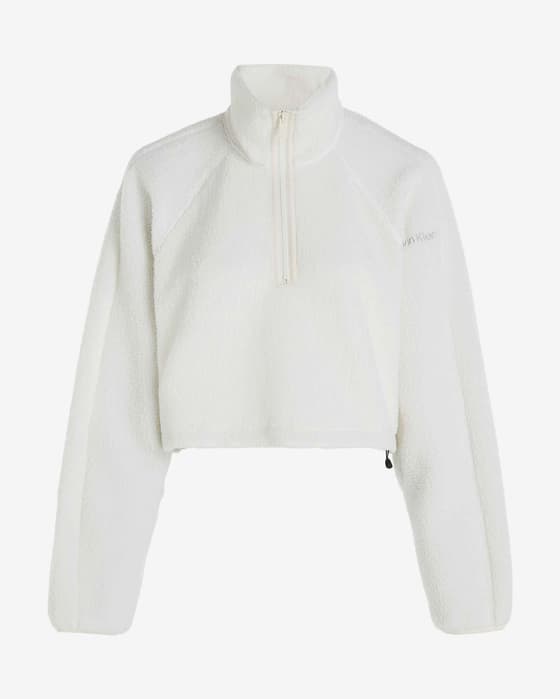 Sudadera Calvin Klein Sherpa blanco mujer