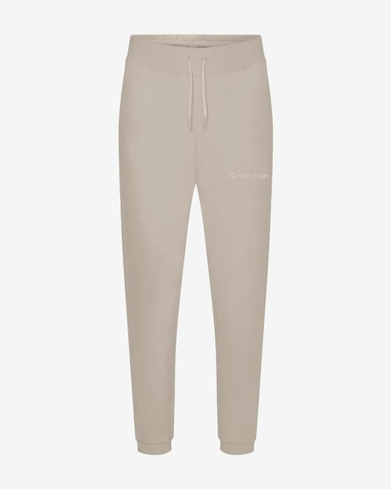 Pantalón largo Calvin Klein Essentials Knit beige blanco mujer