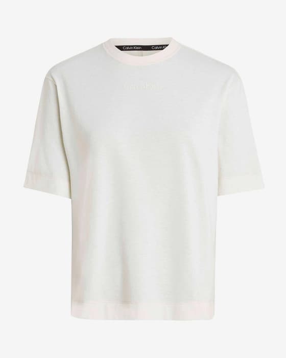 Camiseta Calvin Klein Relaxed CK Sport manga corta blanco mujer