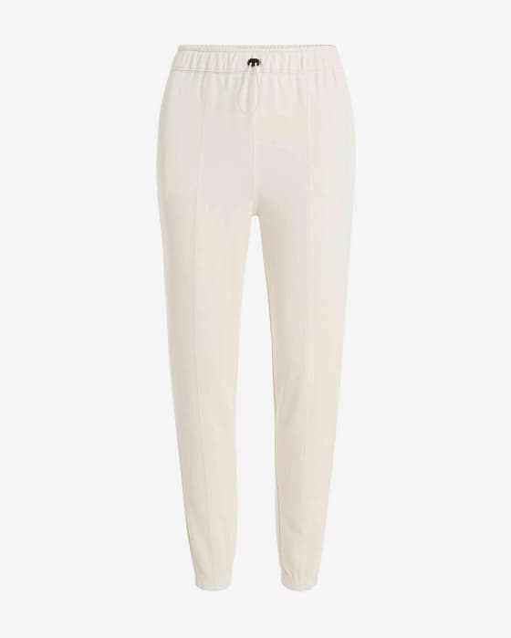 Pantalón largo Calvin Klein Knit Small Logo blanco mujer