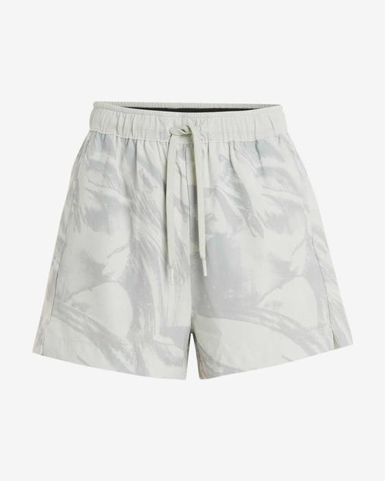 Pantalón corto Calvin Klein Woven Digital Rockform CK Sport blanco roto gris mujer