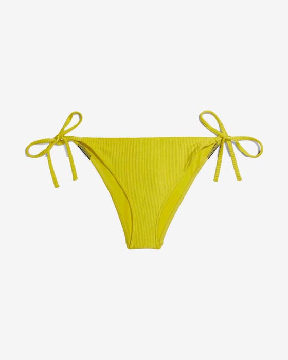 Braga bikini Calvin Klein String Side Tie Intense Power amarillo negro mujer