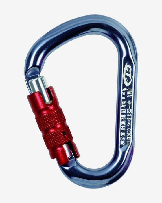 Mosquetón Climbing Technology Snappy TG azul rojo