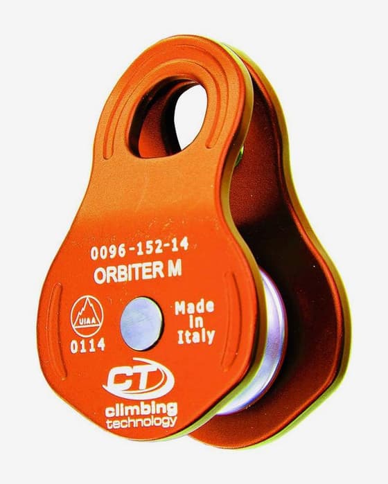 Polea bloqueadora Climbing Technology Orbiter M naranja