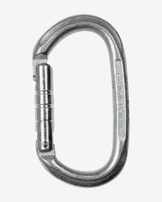Mosquetón Climbing Technology Pillar Steel plateado