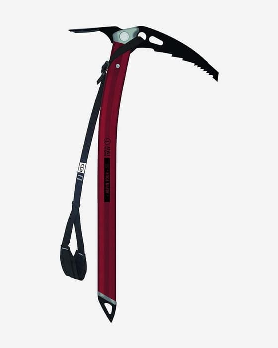 Eispickel Klettern Technologie Alpin Tour 60 cm rot