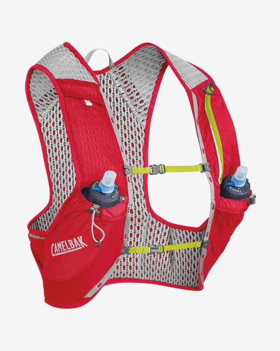 Chaleco de hidratación Camelbak Nano Vest 1,5 l + 2 bidones Quick Stow Flask rojo