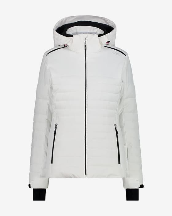 Chaqueta CMP Flock capucha desmontable blanco mujer
