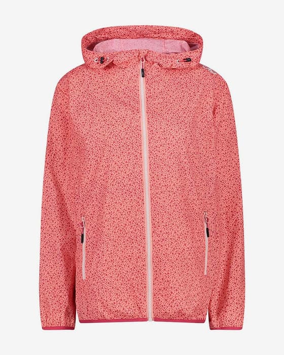 Chaqueta con capucha CMP Packable Ripstop rosa blanco mujer