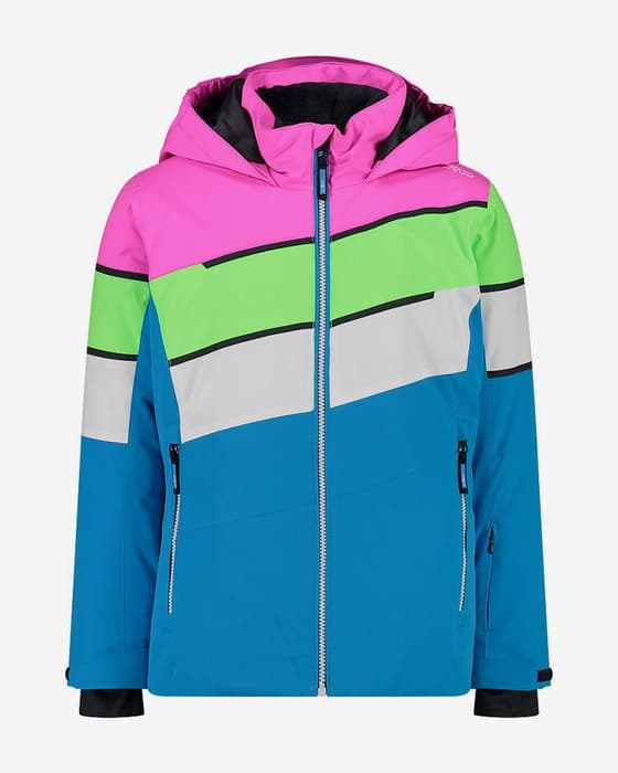 Chaqueta con capucha CMP G Fix Hood azul rosa verde infantil