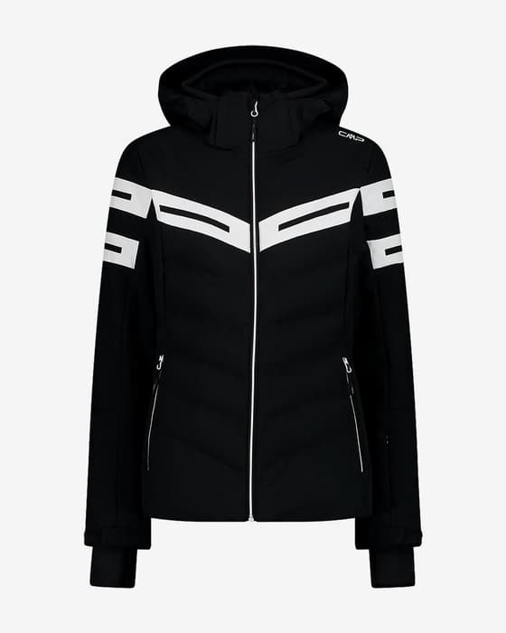 Chaqueta CMP Zip Hood Stretch Polyester capucha desmontable negro mujer
