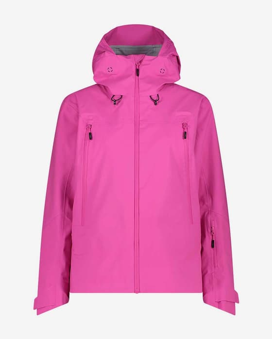Chaqueta con capucha CMP 3-Layer Unlimitech Shell rosa fucsia mujer