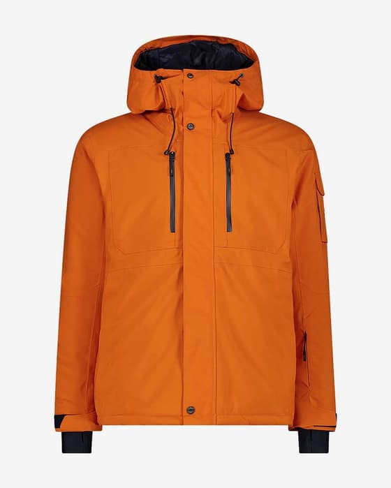 Chaqueta con capucha CMP Mechanical Stretch Loose naranja butano