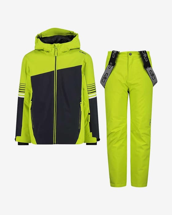 Conjunto CMP Twill Ski verde ácido niño
