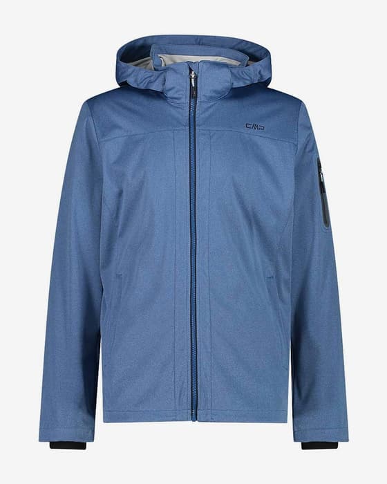 Chaqueta con capucha CMP Light Softshell azul eléctrico