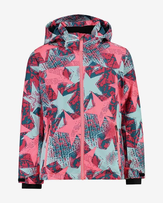 Chaqueta con capucha CMP Hood Snaps rosa azul infantil