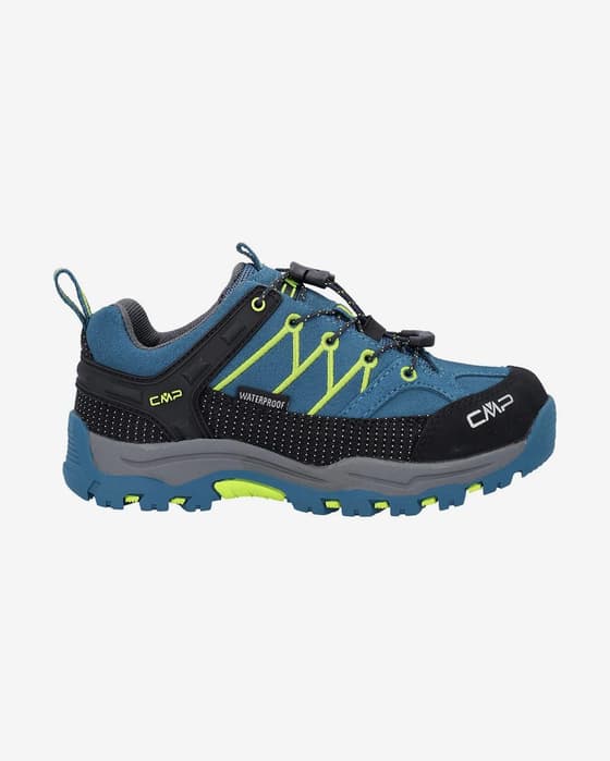 CMP Rigel Low WaterProof Trainers Blue Black Fluorescent Green Kids