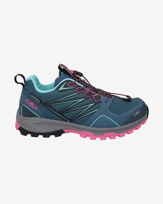 Zapatillas CMP Atik Waterproof Trail Running azul verdoso rosa mujer