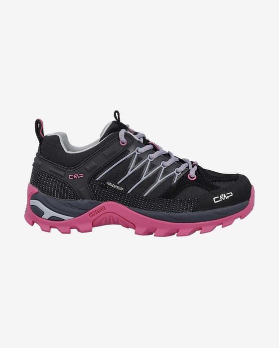 Zapatillas CMP Rigel Low Waterproof negro fucsia mujer
