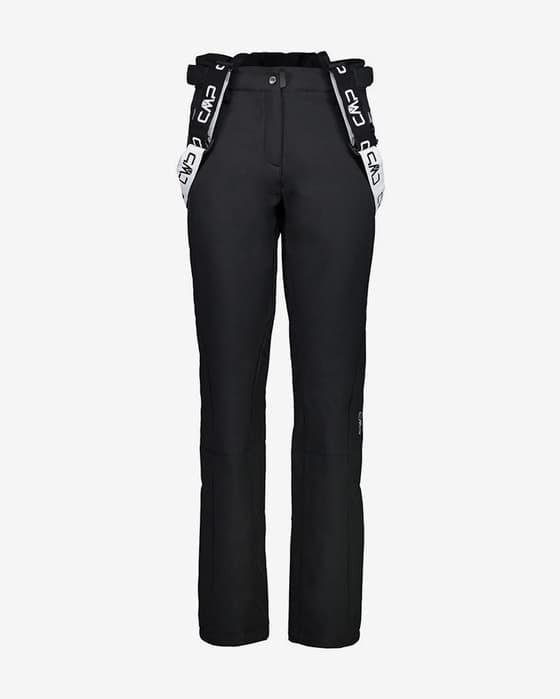 Pantalón largo CMP Salopette Softshell negro mujer