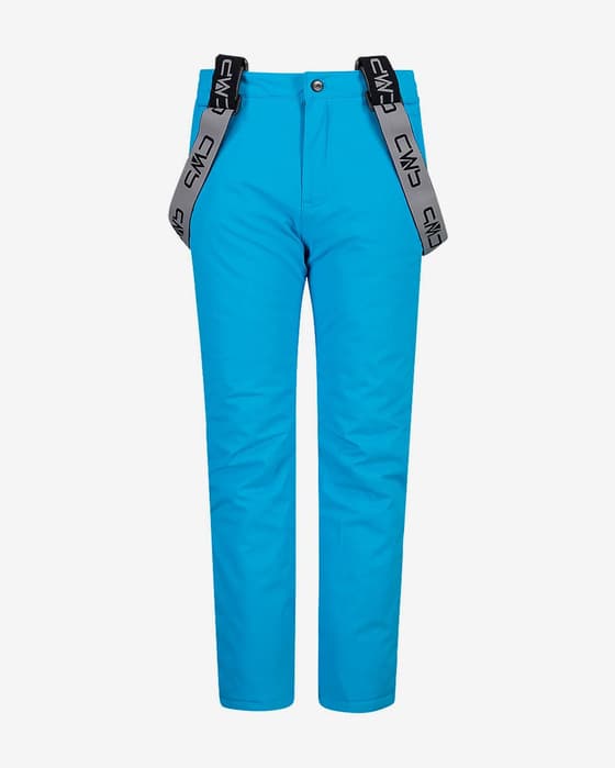 Pantalón largo CMP Salopette Twill Ski azul claro turquesa infantil
