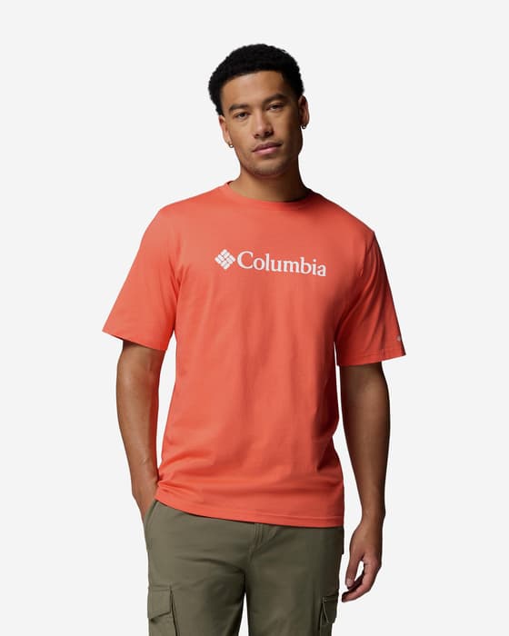 T-shirt Columbia CSC Basic Logo manches courtes rouge vif