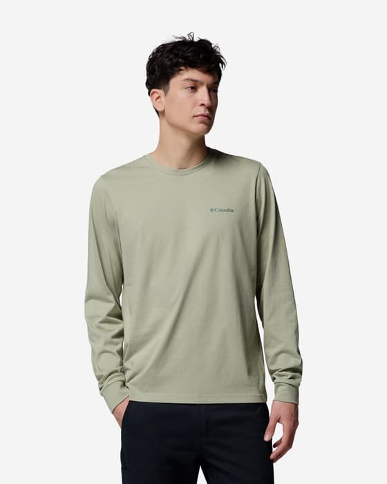 Columbia CSC Seasonal Logo Long Sleeve T-Shirt Safari Green