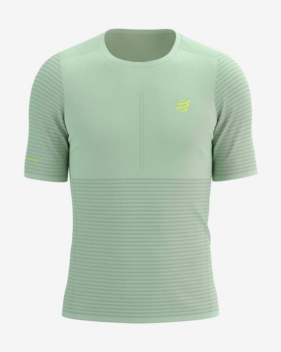 Camiseta Compressport Pro Racing manga corta verde claro