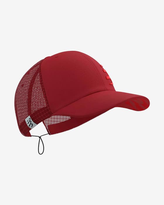 Gorra Compressport Racing Trucker rojo intenso