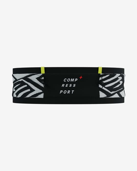 Compressport Free Belt Pro schwarz/weiß/neongelb