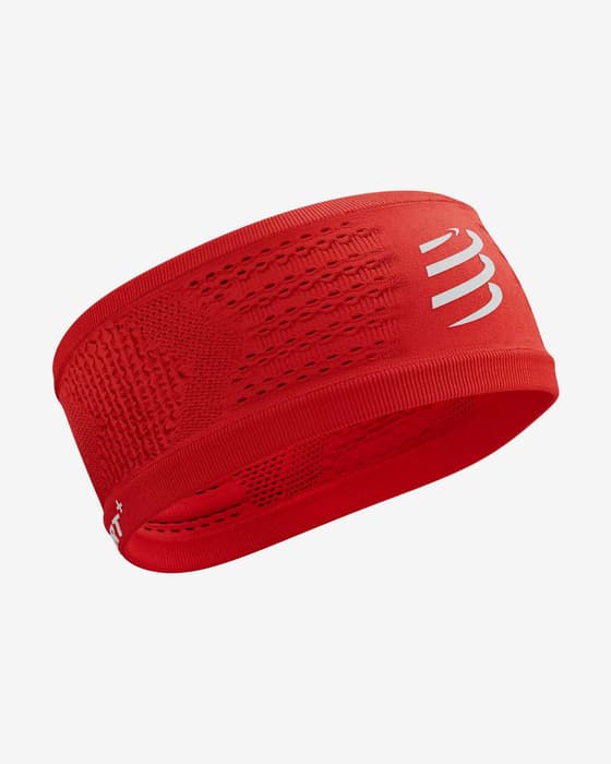 Cinta para la cabeza Compressport On/Off rojo anaranjado