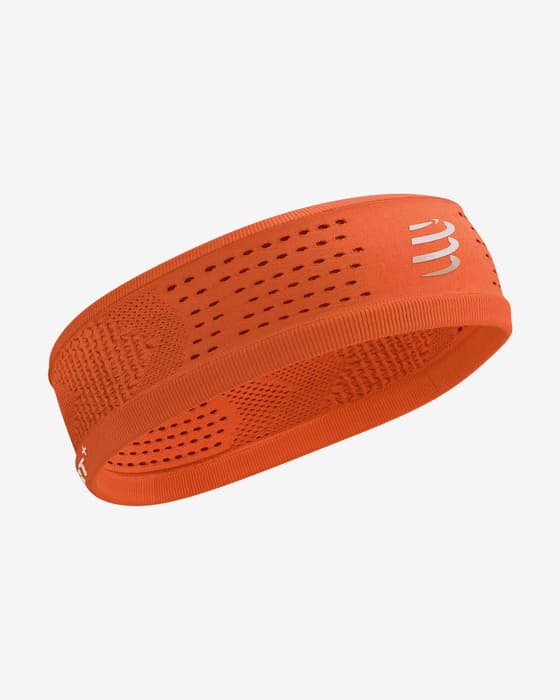 Cinta para la cabeza Compressport Thin On/Off naranja fuego