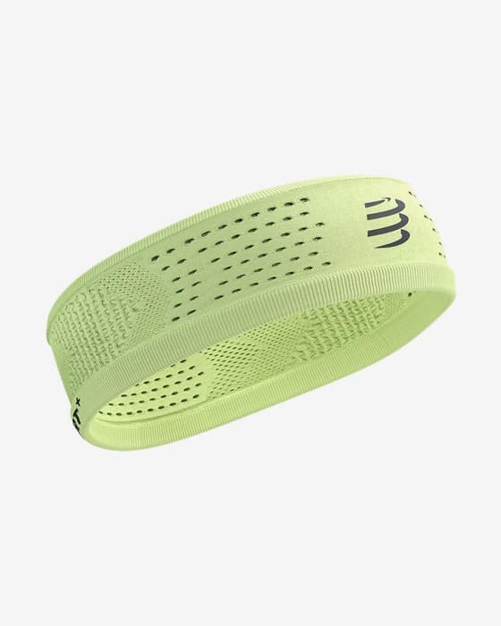 Cinta para la cabeza Compressport Thin On/Off amarillo lima